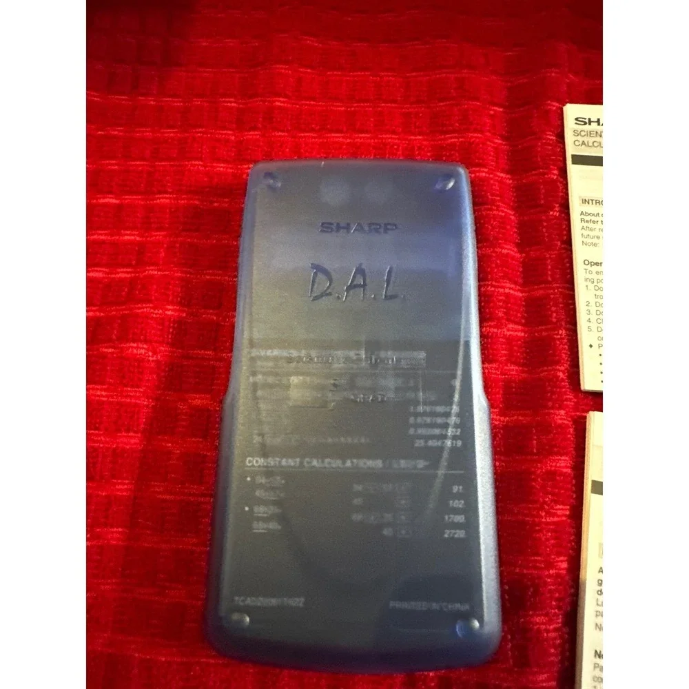 Sharp EL-531V‎ Scientific Calculator Advanced DAL Translucent Blue with Manual